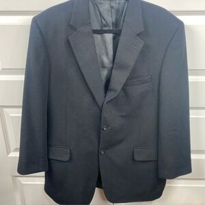 Jos A Bank 100% Cashmere Gordon Blazer Sport Coat Suit Jacket 2 Button Black 43R